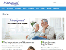 Tablet Screenshot of mendapause.com